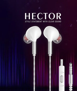 Kord Hector Wired Earphones with HD Mic and Hi-Fi Stereo Sound