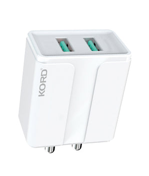 Kord KT-10 Dual USB Travel Charger | Compact & Efficient