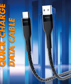 Kord KC12 Type-C Quick Charge Data Cable back